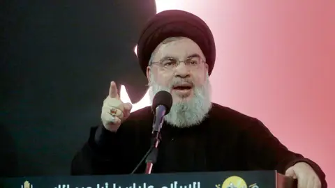 Imagen de archivo de Hasán Nasrala, el máximo líder de Hezbolá Hezbulá confirma la muerte de su máximo líder, Hasán Nasrala