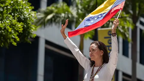Imagen de archivo de la líder opositora venezolana, María Corina Machado. Imagen de archivo de la líder opositora venezolana, María Corina Machado. EFE/ Ronald Peña