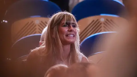 Begoña Gómez durante la entrega del Premio Donostia a Pedro Almodóvar en el Festival de Cine de San Sebastián Begoña Gómez durante la entrega del Premio Donostia a Pedro Almodóvar en el Festival de Cine de San Sebastián