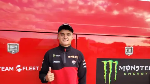 El piloto de Ducati en Supersport, Adrián Huertas El piloto de Ducati en Supersport, Adrián Huertas