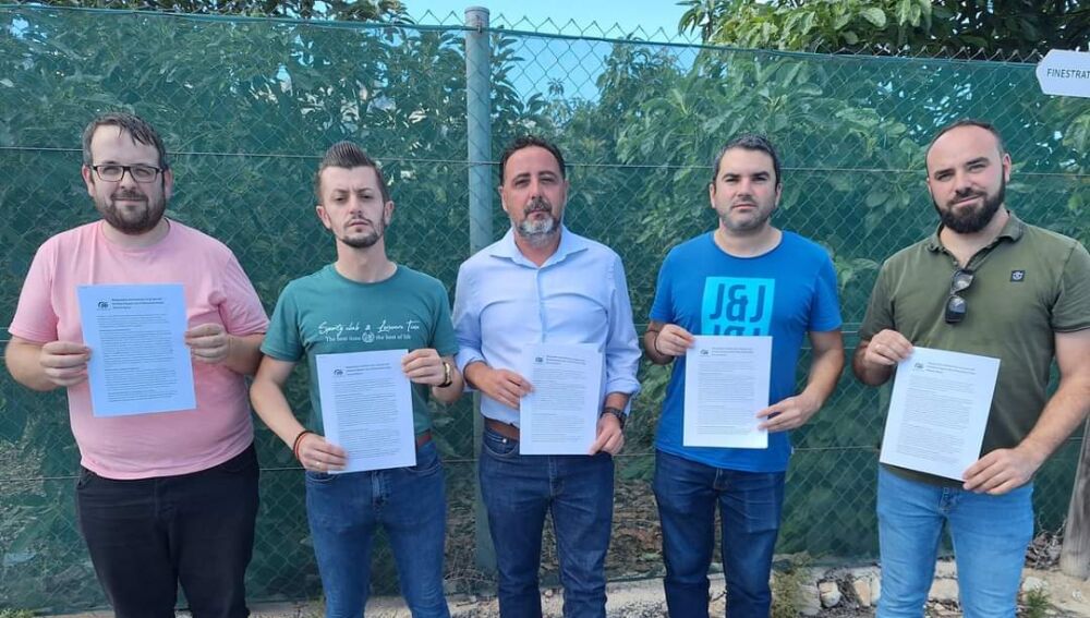 Miembros del PP de la Mancomunidad que firmaban la moción sobre las retribuciones