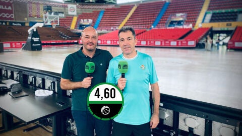 Jos&eacute; Manuel Jim&eacute;nez y Gonzalo Garc&iacute;a de Vitoria, junto al parqu&eacute; de San Pablo.