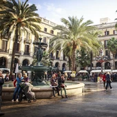 Imatge de la plaça reial de Barcelona Imatge de la plaça reial de Barcelona