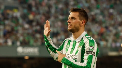 Giovani Lo Celso celebra un gol con el Betis.