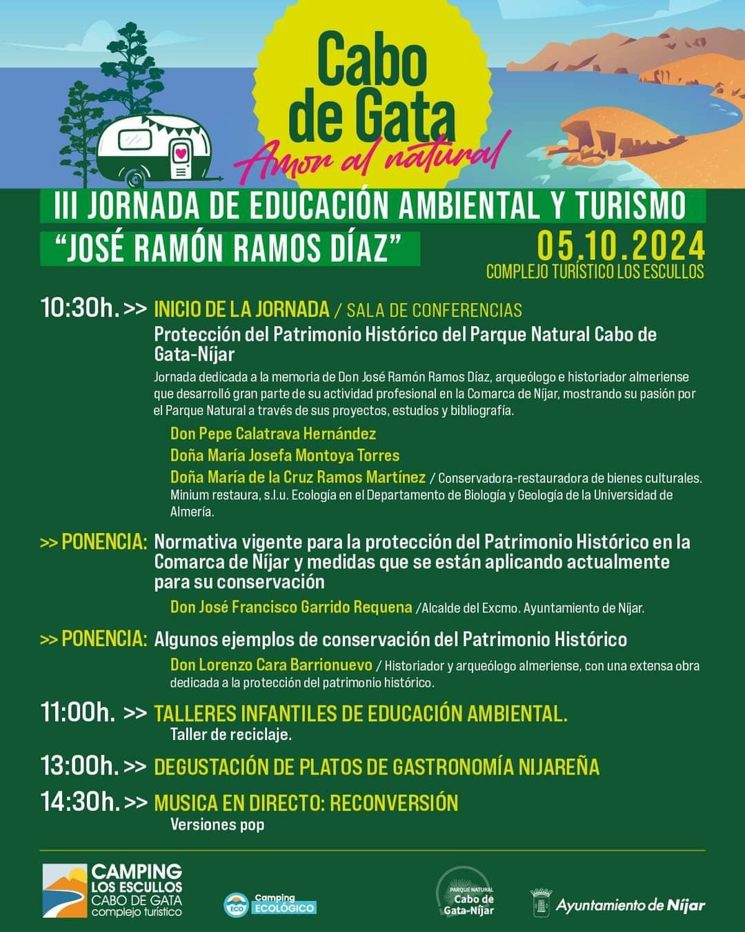 3ª Jornada de Educación Ambiental y Turismo en Los Escullos 3ª Jornada de Educación Ambiental y Turismo en Los Escullos