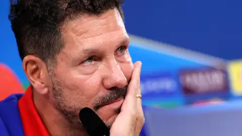 Diego Pablo Simeone en rueda de prensa Diego Pablo Simeone en rueda de prensa