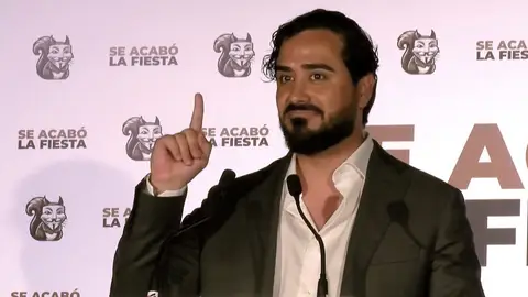 Luis ‘Alvise’ Pérez en un acto de Se Acabó la Fiesta. Captura de Vídeo. Luis ‘Alvise’ Pérez en un acto de Se Acabó la Fiesta. Captura de Vídeo. EFE