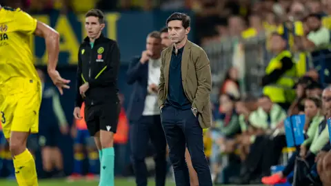 Marcelino en el partido ante la UD Las Palmas Marcelino en el partido ante la UD Las Palmas