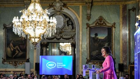 Catal&aacute; durante su intervenci&oacute;n en Madrid