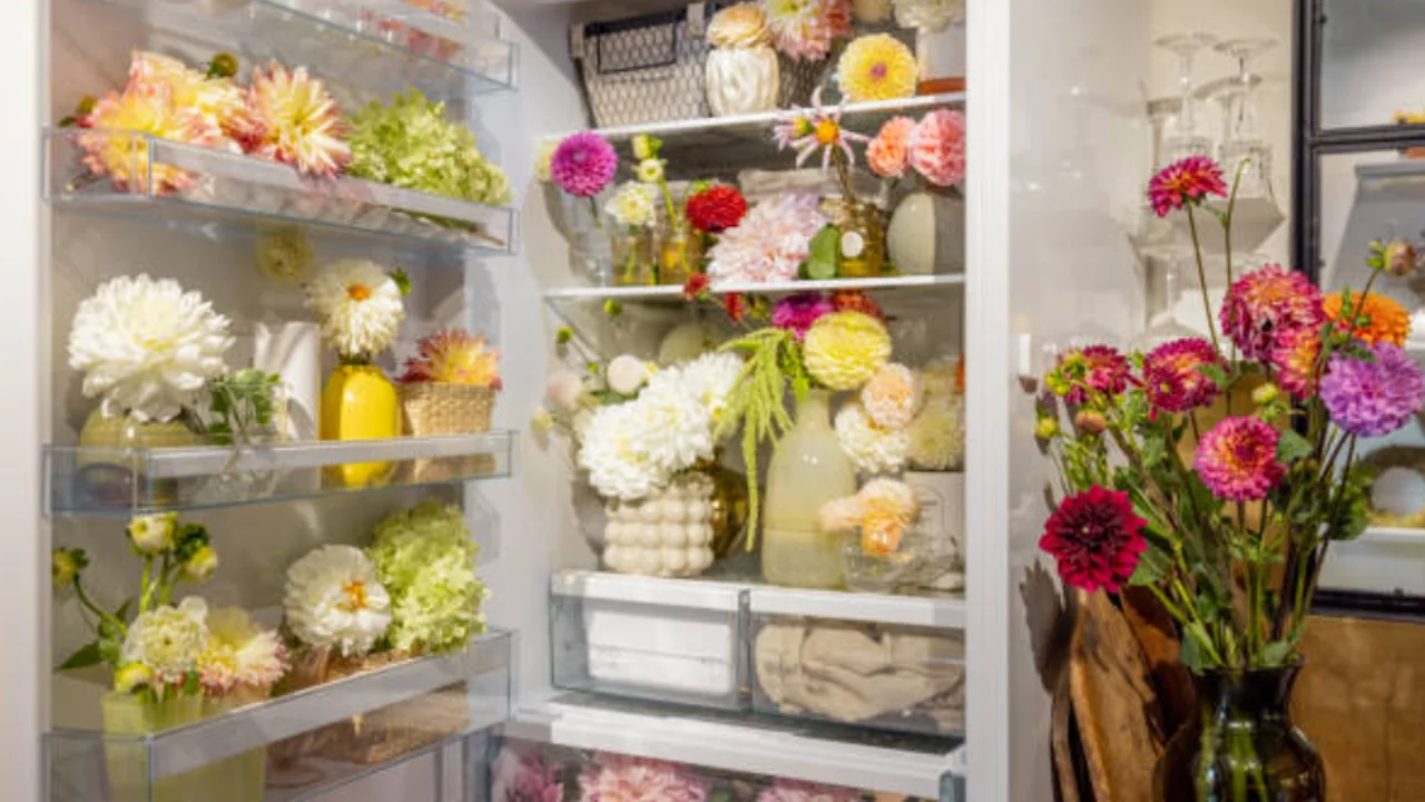 Por qué es tan peligroso el fridgescaping, la tendencia de decorar las neveras por dentro con flores