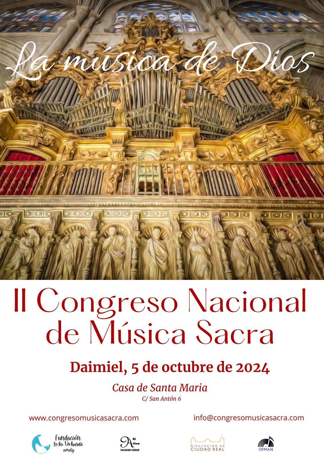 Daimiel acoge este sábado el II Congreso Nacional de Música Sacra Daimiel acoge este sábado el II Congreso Nacional de Música Sacra