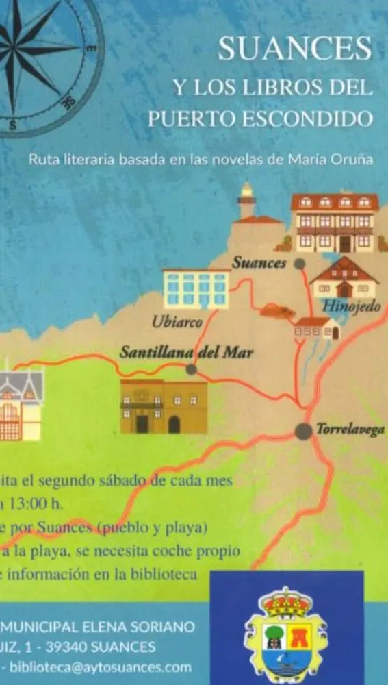 Cartel de la ruta literaria 'Puerto Escondido' Cartel de la ruta literaria 'Puerto Escondido'