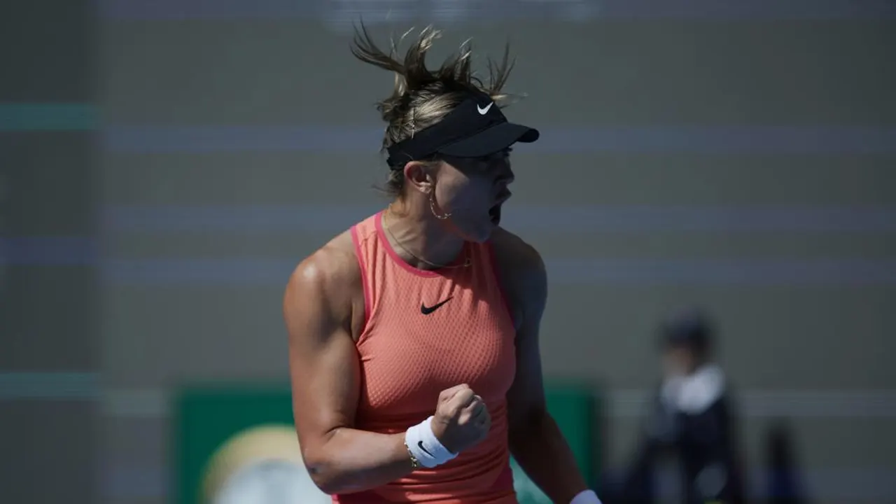 Paula Badosa en el Abierto de China, en Pekín