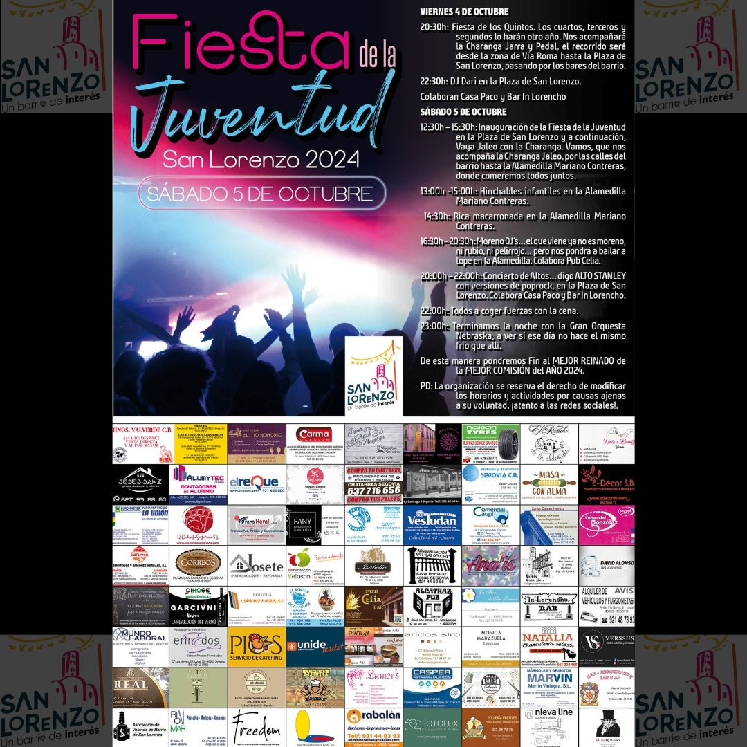 San Lorenzo vive este fin de semana la Fiesta de la Juventud San Lorenzo vive este fin de semana la Fiesta de la Juventud