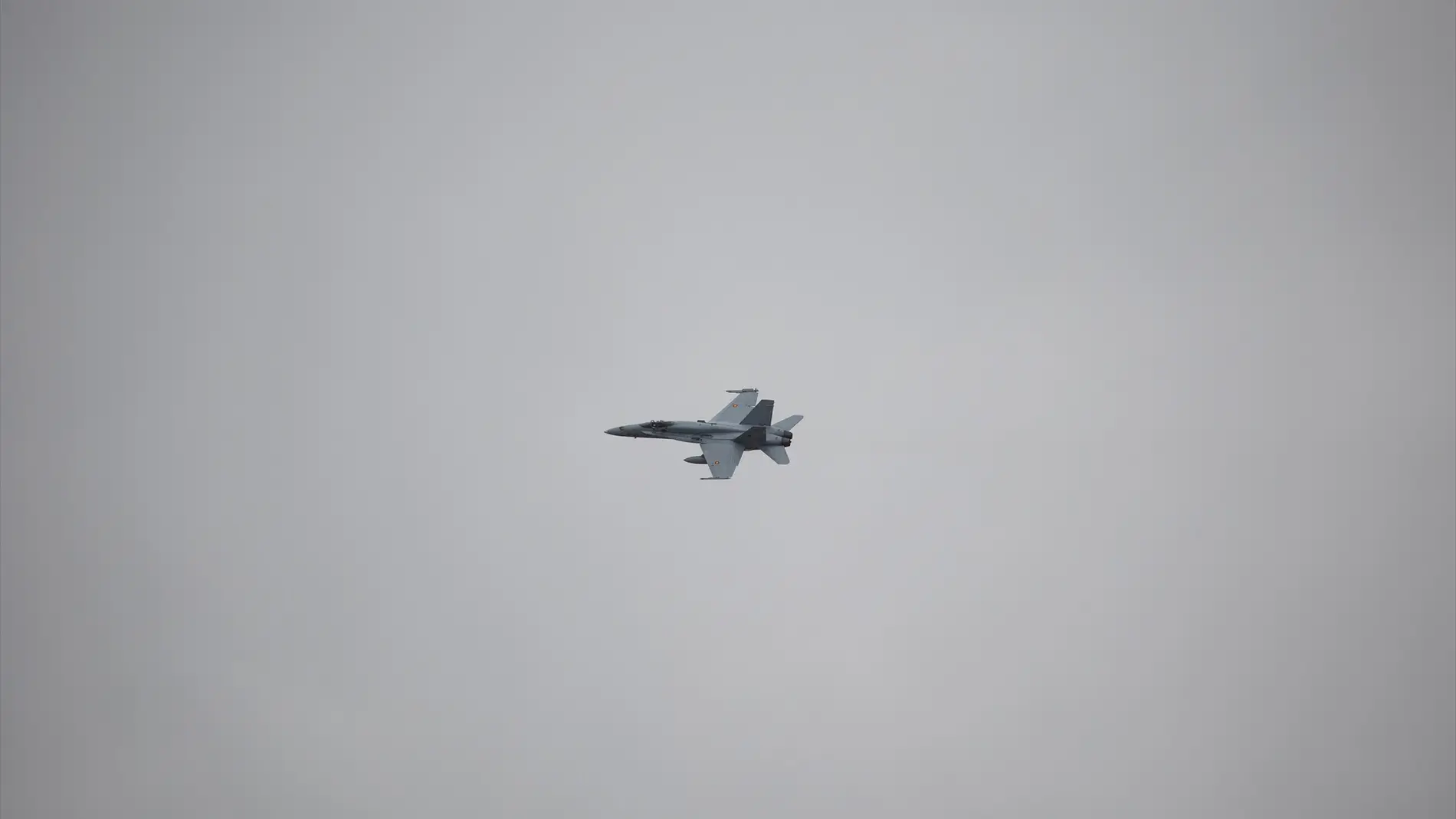 Un caza F18 en vuelo en una imagen de archivo/ Ricardo Rubio / Europa Press Un caza F18 en vuelo en una imagen de archivo/ Ricardo Rubio / Europa Press