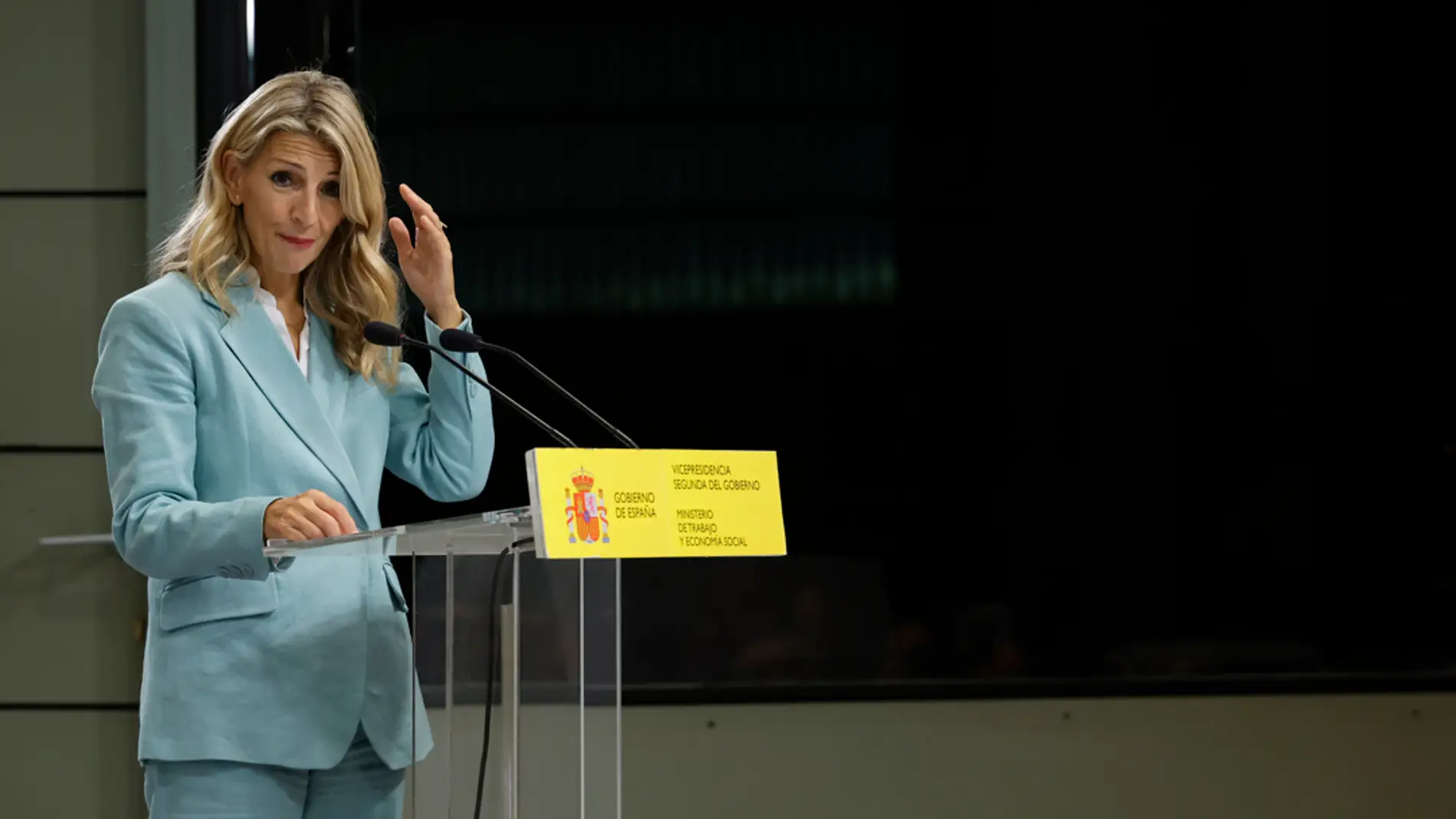 Yolanda Díaz advierte de que no va a consentir ninguna variación en las bajas laborales Yolanda Díaz advierte de que no va a consentir ninguna variación en las bajas laborales