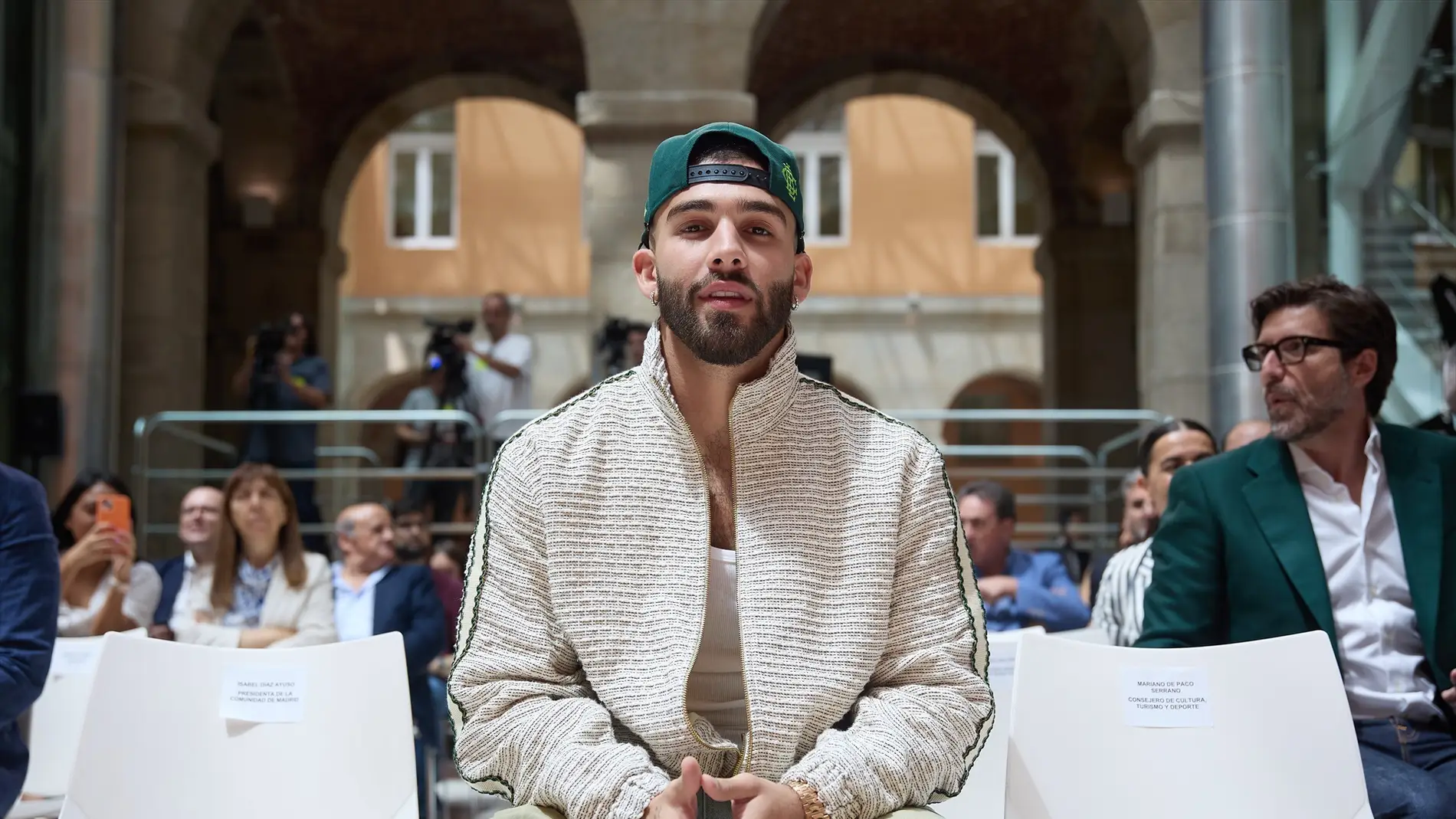 El cantante Manuel Turizo, durante la presentación de la programación de Hispanidad 2024. El cantante Manuel Turizo, durante la presentación de la programación de Hispanidad 2024.