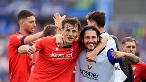Ante Budimir y Juan Cruz jugadores OSasuna