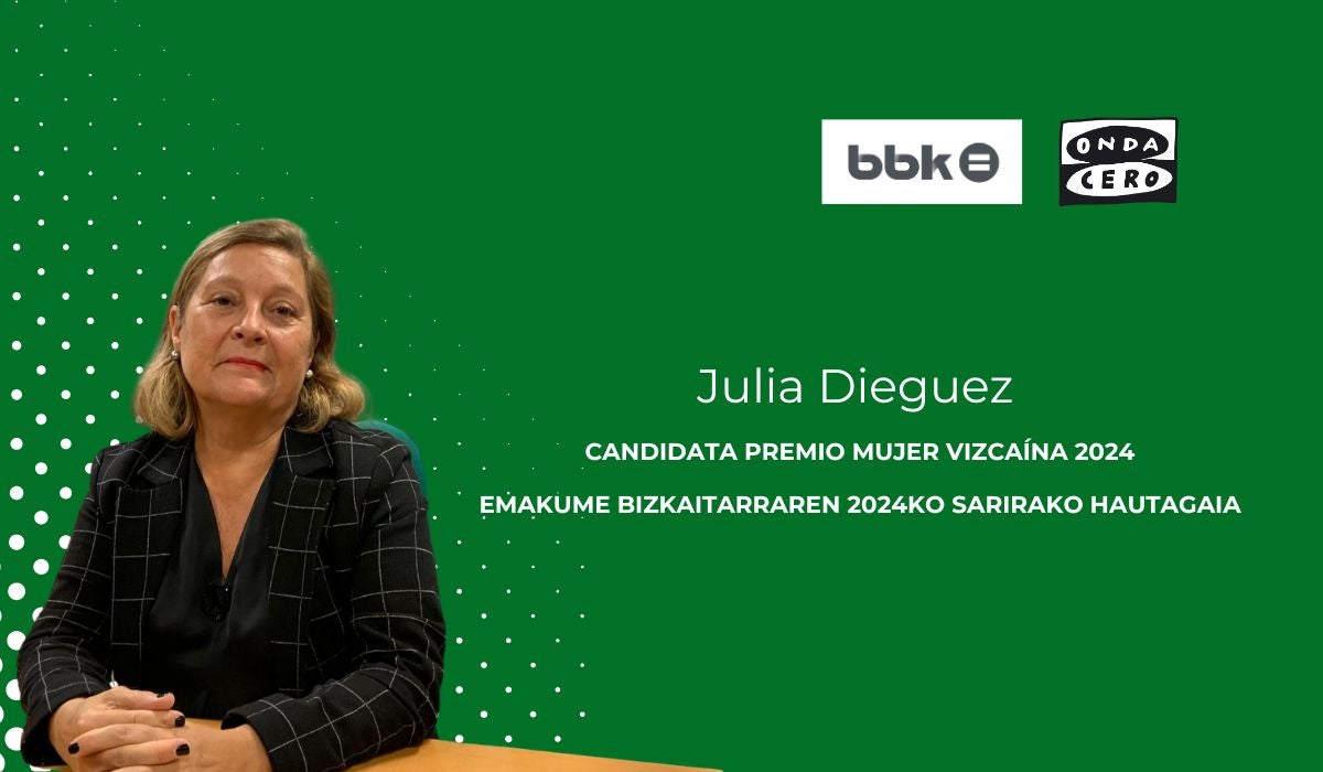 Julia Diéguez, candidata al Premio Mujer Vizcaina 2024 Julia Diéguez, candidata al Premio Mujer Vizcaina 2024