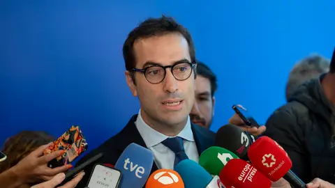 Carlos Cuerpo, ministro de Economía, Comercio y Empresa ante los medios de comunicación Carlos Cuerpo, ministro de Economía, Comercio y Empresa ante los medios de comunicación