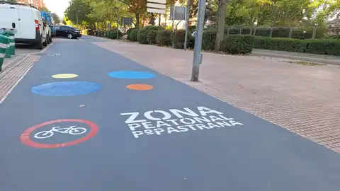 El Ayuntamiento de Alcalá de Henares elimina parte del carril-bici del Paseo de Pastrana para habilitar una zona peatonal Nueva zona peatonal del Paseo de Pastrana de Alcalá de Henares