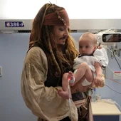 Johnny Depp en un hospital de Donostia Johnny Depp en un hospital de Donostia