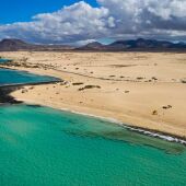 Imagen de las grandes playa de Corralejo