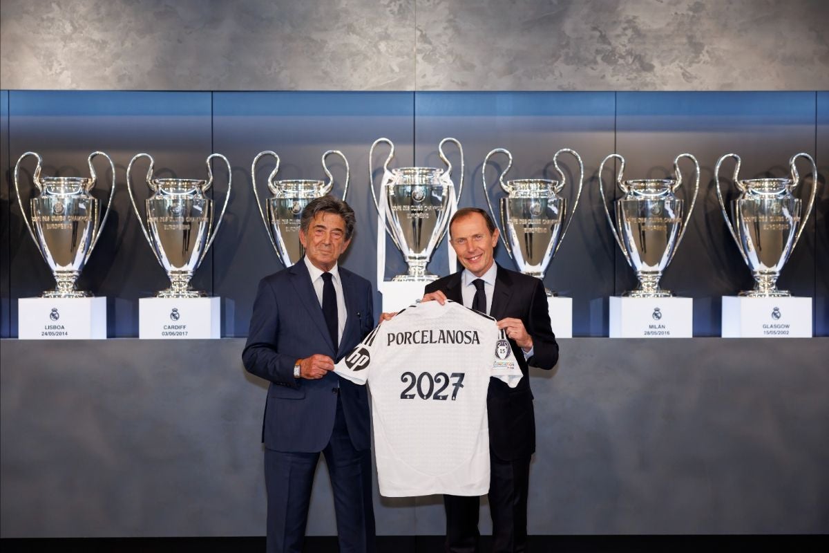 Porcelanosa y el Real Madrid firman un acuerdo de colaboración para impulsar sus marcas Porcelanosa y el Real Madrid firman un acuerdo de colaboración para impulsar sus marcas