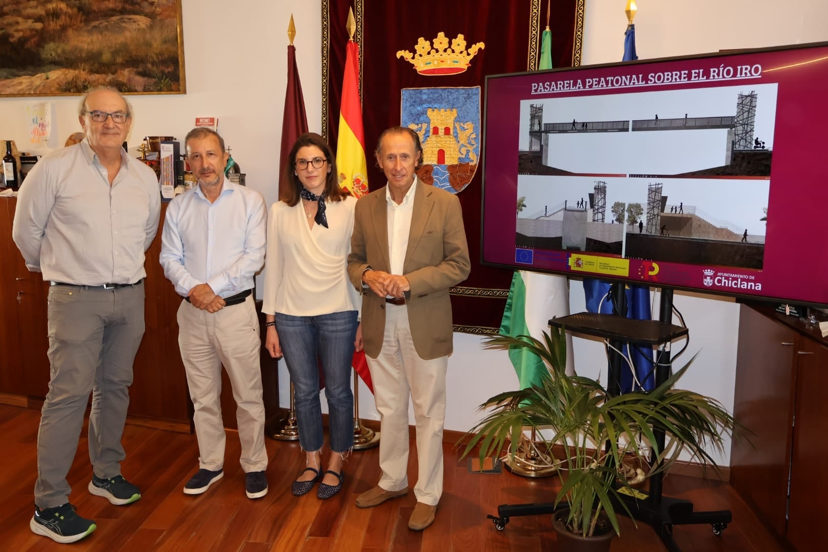 A licitación las obras de la nueva pasarela peatonal sobre el río Iro en Chiclana A licitación las obras de la nueva pasarela peatonal sobre el río Iro en Chiclana