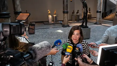 Sara Fernández ha hecho balance de la jornada en el museo Pablo Gargallo Sara Fernández ha hecho balance de la jornada en el museo Pablo Gargallo