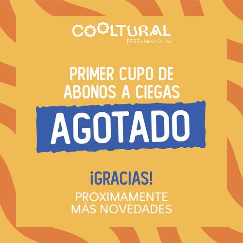 'Cooltural Fest' vende 5.000 abonos a diez meses de la celebración y sin cartel confirmado 'Cooltural Fest' vende 5.000 abonos a diez meses de la celebración y sin cartel confirmado