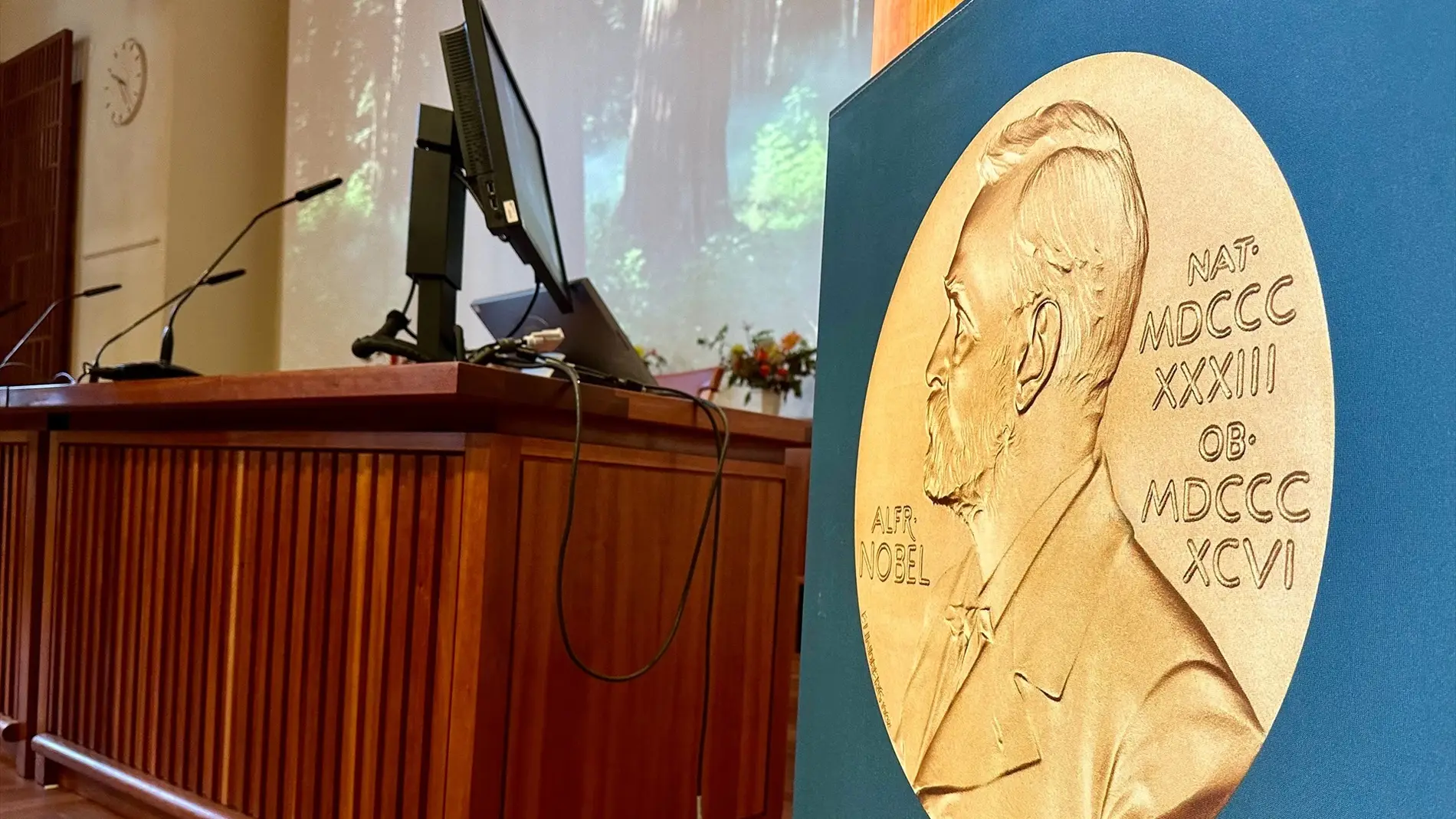 Imagen de la medalla de los premios Nobel Imagen de la medalla de los premios Nobel