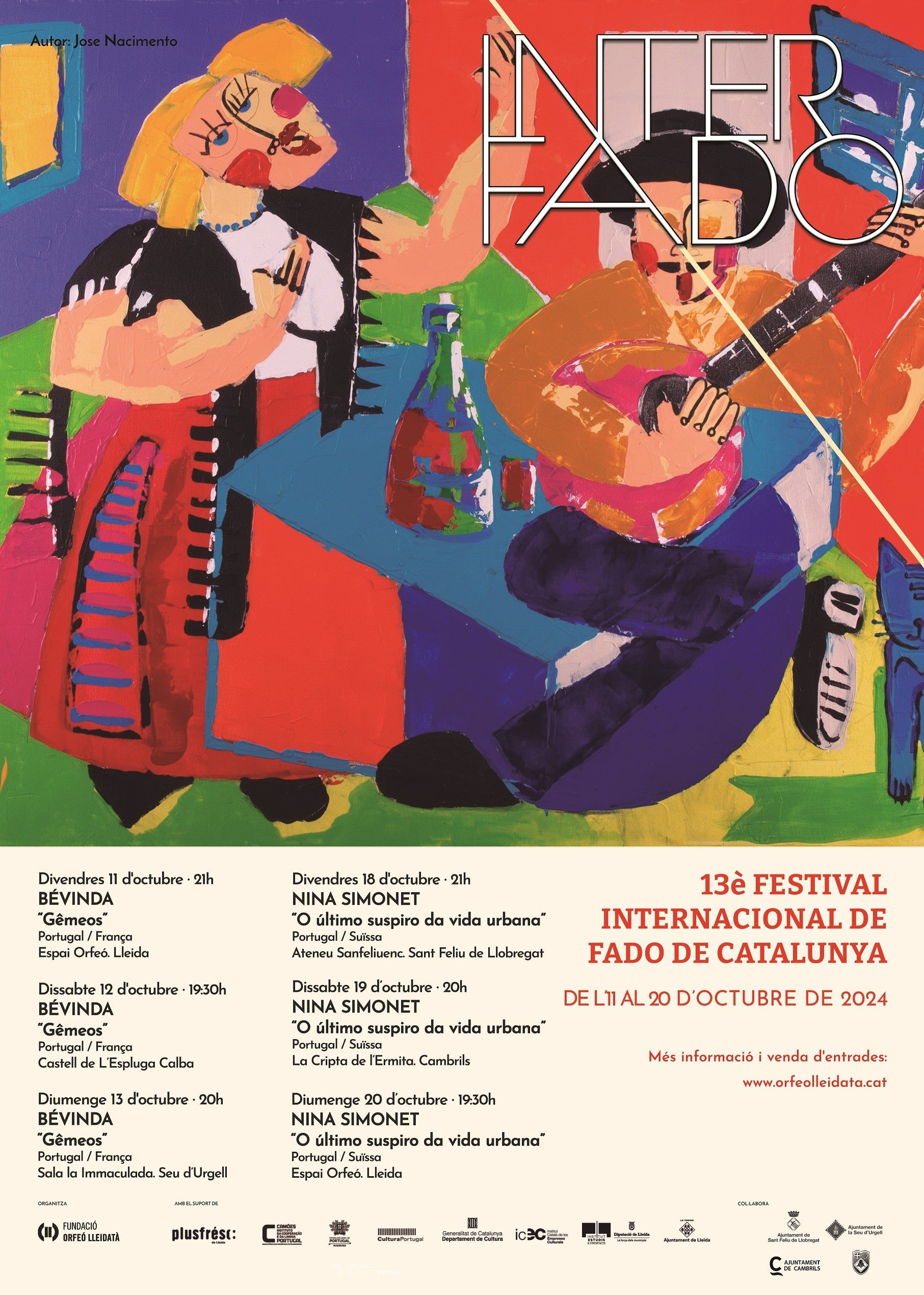 L'Interfado celebra la 13a edició amb una programació ampliada d'artistes internacionals a Lleida i altres municipis catalans L'Interfado celebra la 13a edició amb una programació ampliada d'artistes internacionals a Lleida i altres municipis catalans