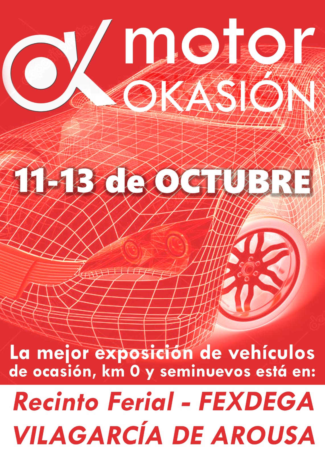 Motor Ocasión en Vilagarcía en el recinto ferial Fexdega este viernes 11 al domingo 13 de octubre Motor Ocasión en Vilagarcía en el recinto ferial Fexdega este viernes 11 al domingo 13 de octubre