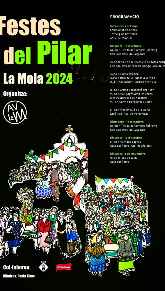 Cartel de las Festes del Pilar de la Mola