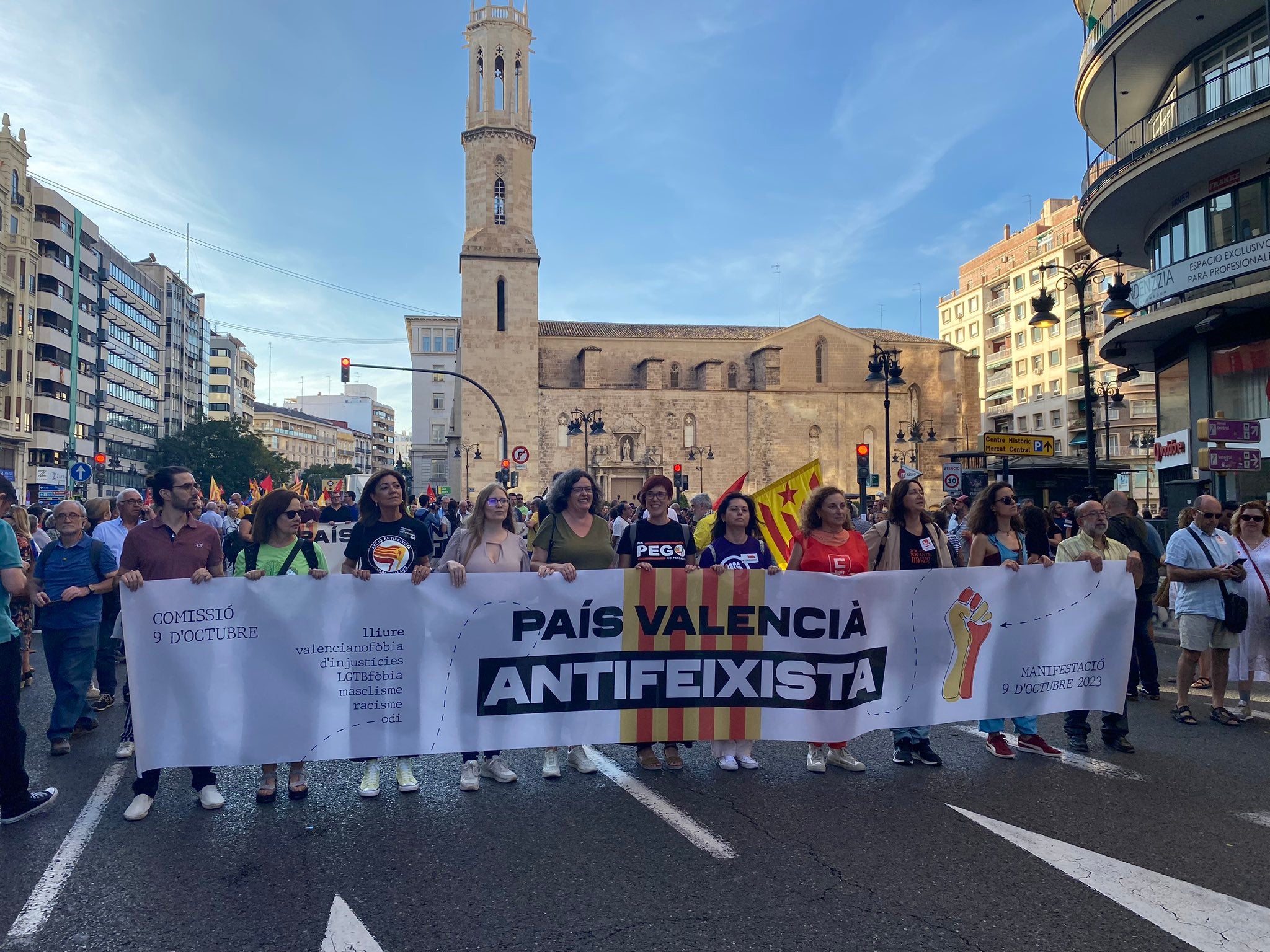Dos manifestaciones recorrerán las calles del centro de València en esta jornada festiva del 9 d´Octubre Dos manifestaciones recorrerán las calles del centro de València en esta jornada festiva del 9 d´Octubre