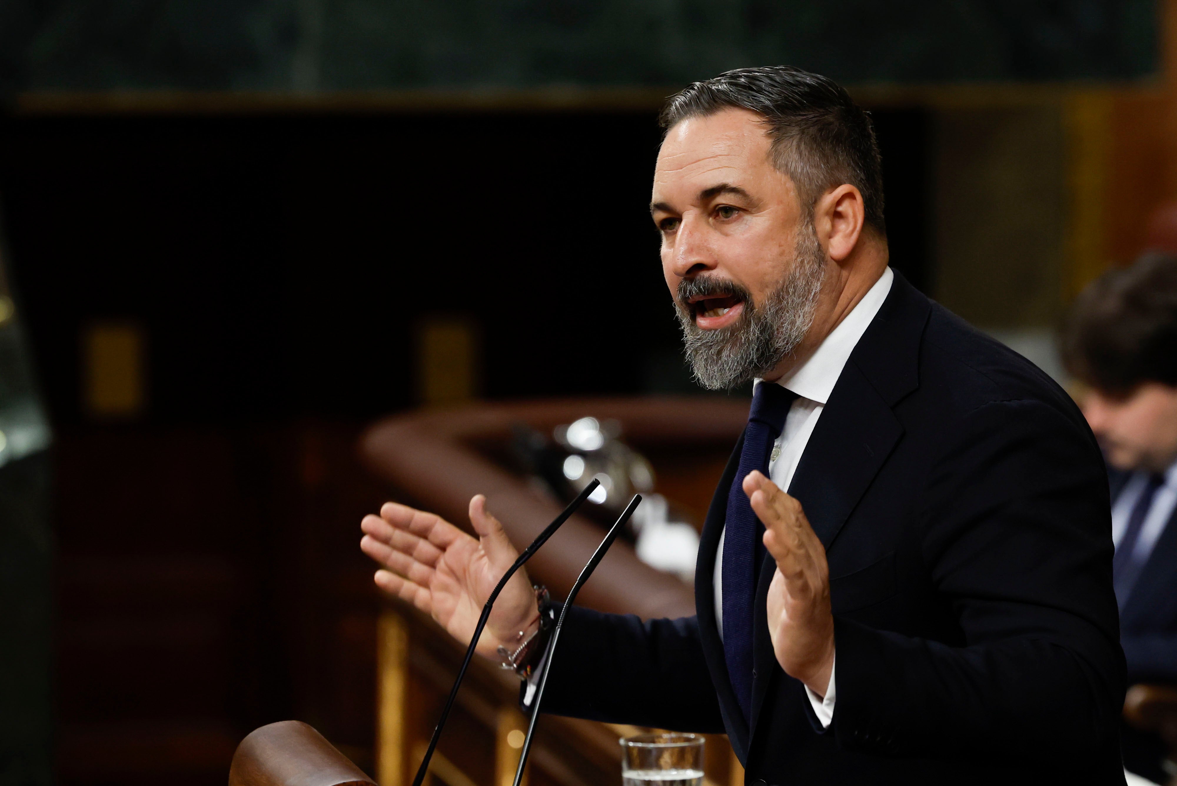 Abascal condiciona su apoyo a una moción de censura: "Convocar inmediatamente elecciones" Abascal condiciona su apoyo a una moción de censura: "Convocar inmediatamente elecciones"