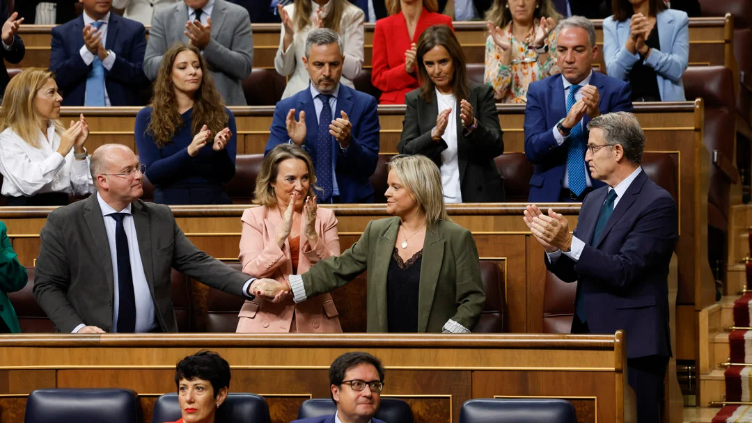  La senadora del PP Marimar Blanco ha acudido este mi&eacute;rcoles al pleno del Congreso/ EFE/ J.J. Guill&eacute;n