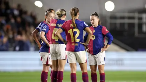 Las jugadores del FC Barcelona Las jugadores del FC Barcelona