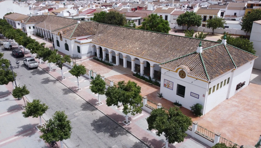 El centro educativo fue inaugurado el 6 de julio de 1958 y el arquitecto del mismo fue el reconocido Aurelio Gómez Millán, autor del Pabellón Domecq, situado en el Parque de María Luisa de Sevilla, entre otros. El centro educativo fue inaugurado el 6 de julio de 1958 y el arquitecto del mismo fue el reconocido Aurelio Gómez Millán, autor del Pabellón Domecq, situado en el Parque de María Luisa de Sevilla, entre otros.