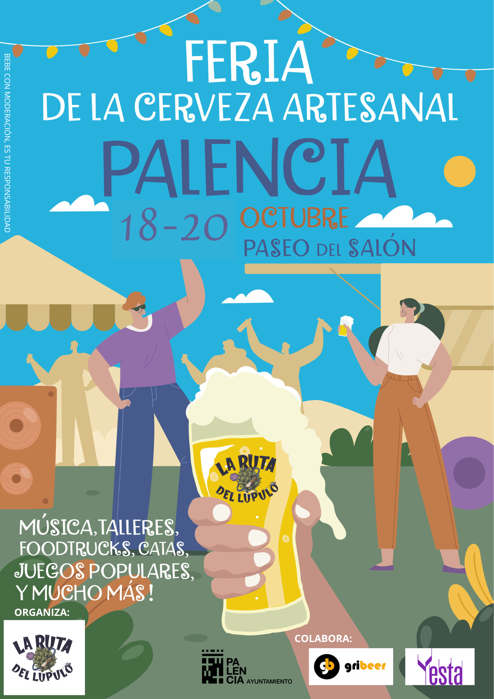Palencia acogerá la I Feria de la Cerveza Artesanal del 18 al 20 octubre en el Paseo del Salón Palencia acogerá la I Feria de la Cerveza Artesanal del 18 al 20 octubre en el Paseo del Salón