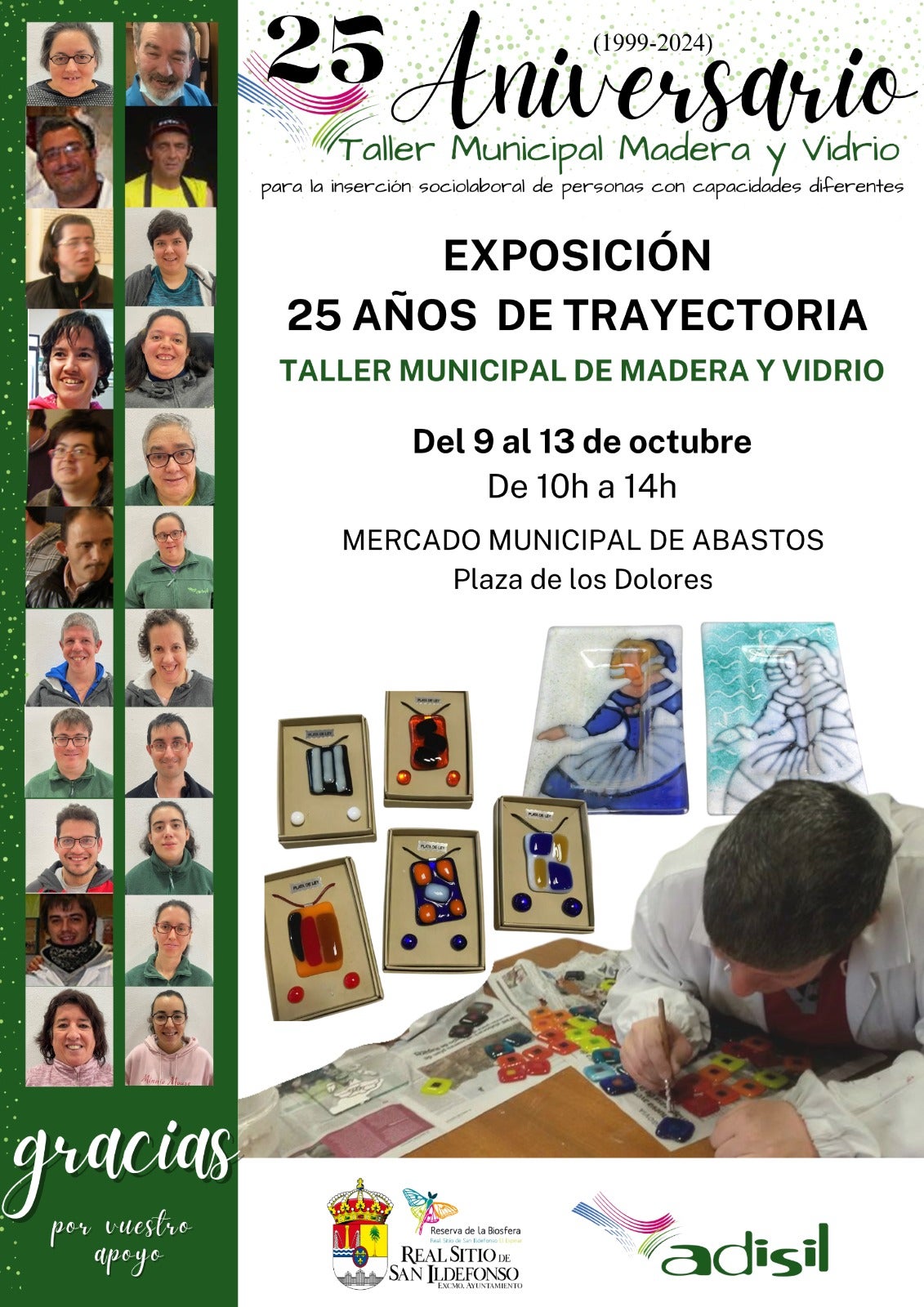 Una exposición conmemora estos días los 25 años de ADISIL en San Ildefonso Una exposición conmemora estos días los 25 años de ADISIL en San Ildefonso