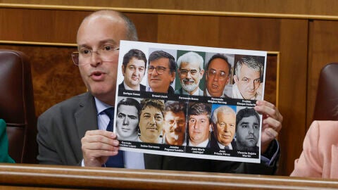 El diputado del PP Miguel Tellado este mi&eacute;rcoles en la sesi&oacute;n de control al Gobierno. EFE/ J.J. Guill&eacute;n