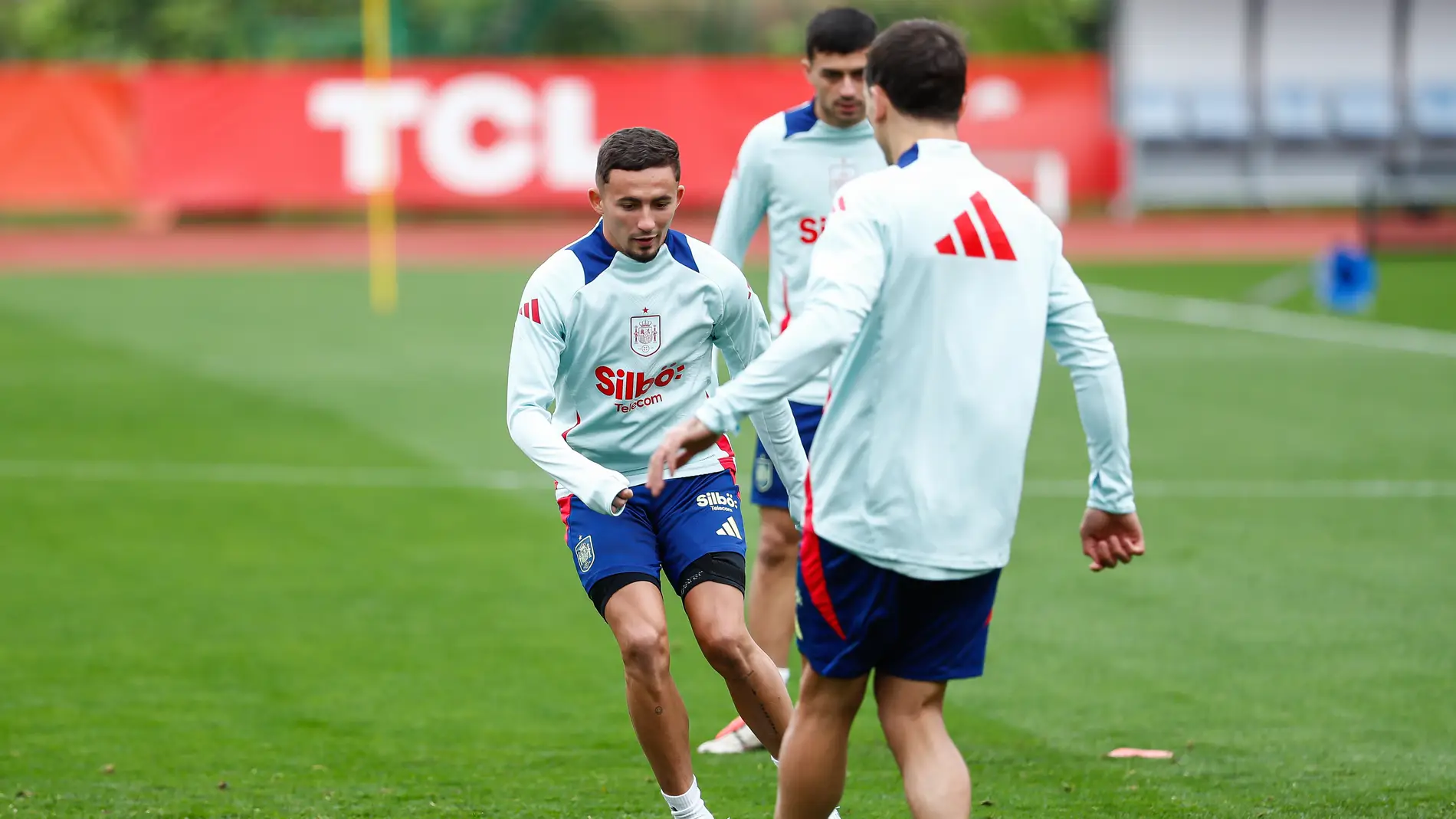 Yeremy Pino en un entrenamiento de la selección Yeremy Pino en un entrenamiento de la selección