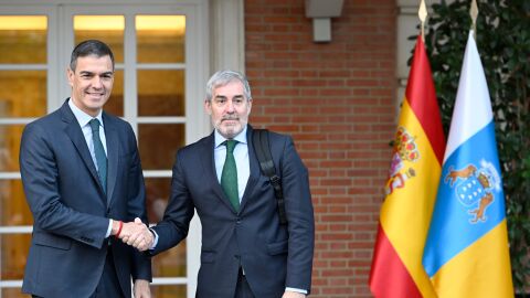 Pedro S&aacute;nchez y Fernando Clavijo Canarias