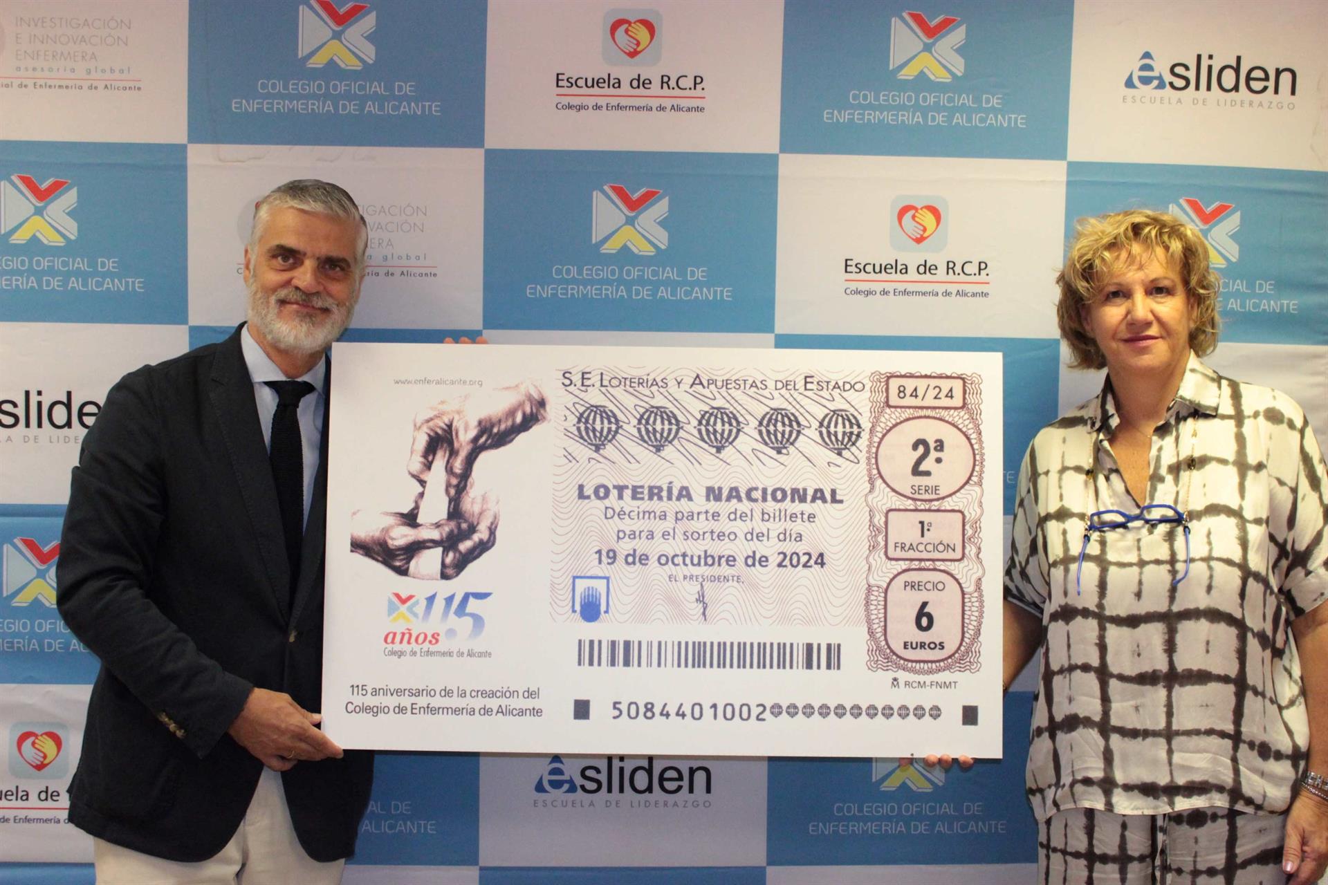 Lotería Nacional dedica el sorteo del 19 de octubre al Colegio de Enfermería de Alicante Lotería Nacional dedica el sorteo del 19 de octubre al Colegio de Enfermería de Alicante