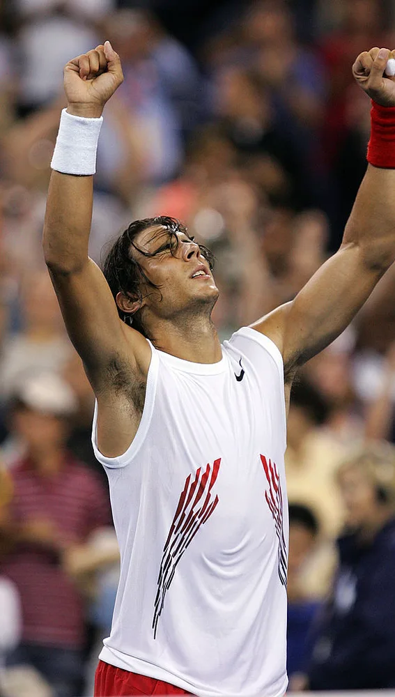 Rafa Nadal durante su victoria en el US Open de 2013 Rafa Nadal durante su victoria en el US Open de 2013
