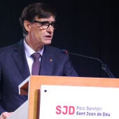 El president de la Generalitat, Salvador Illa, al Parc Sanitari de Sant Joan de Déu