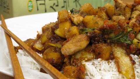 Presa de cerdo ib&eacute;rico agridulce estilo chino, receta de Robin Food