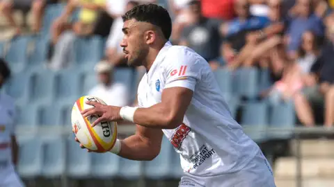 Primer partido del Rugby la Vila en el campo de El Pantano Primer partido del Rugby la Vila en el campo de El Pantano